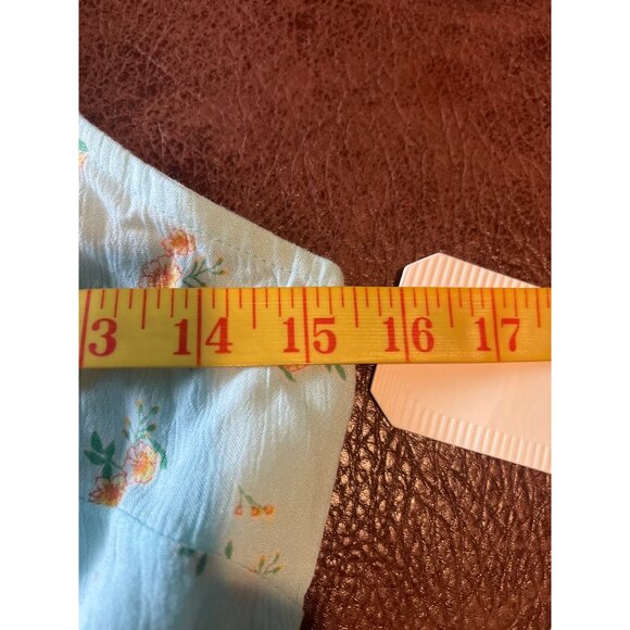 Billabong Heart Breaker Womens Blue Floral Sundress M lightweight Cottage Core - Picture 8 of 9